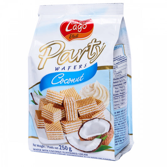 LAGO PARTY WAFER COCONUT 10 X 250G