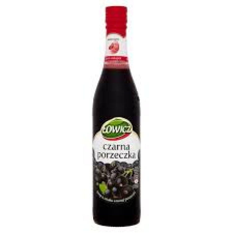 LOWICZ SYRUP BLACKCURRANT 6 X 400 ML