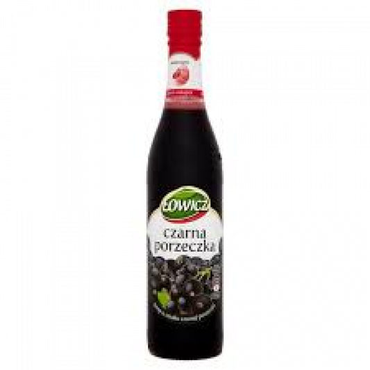 LOWICZ SYRUP BLACKCURRANT 6 X 400 ML