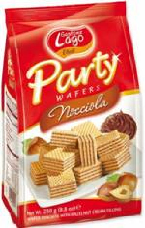 LAGO PARTY WAFER HAZELNUT 10 X 250G