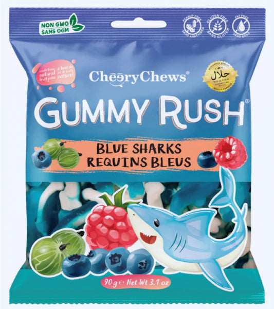 CK GUMMY RUSH SHARKS 12X90G (HALAL)