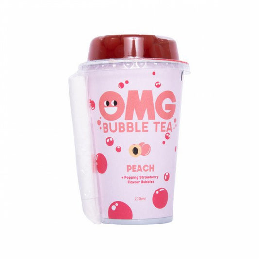 OMG BUBBLE TEA PEACH 10X270ML
