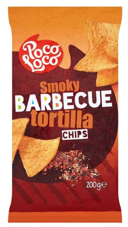 CT TORTILLA CHIPS LARGE BBQ 12X450G