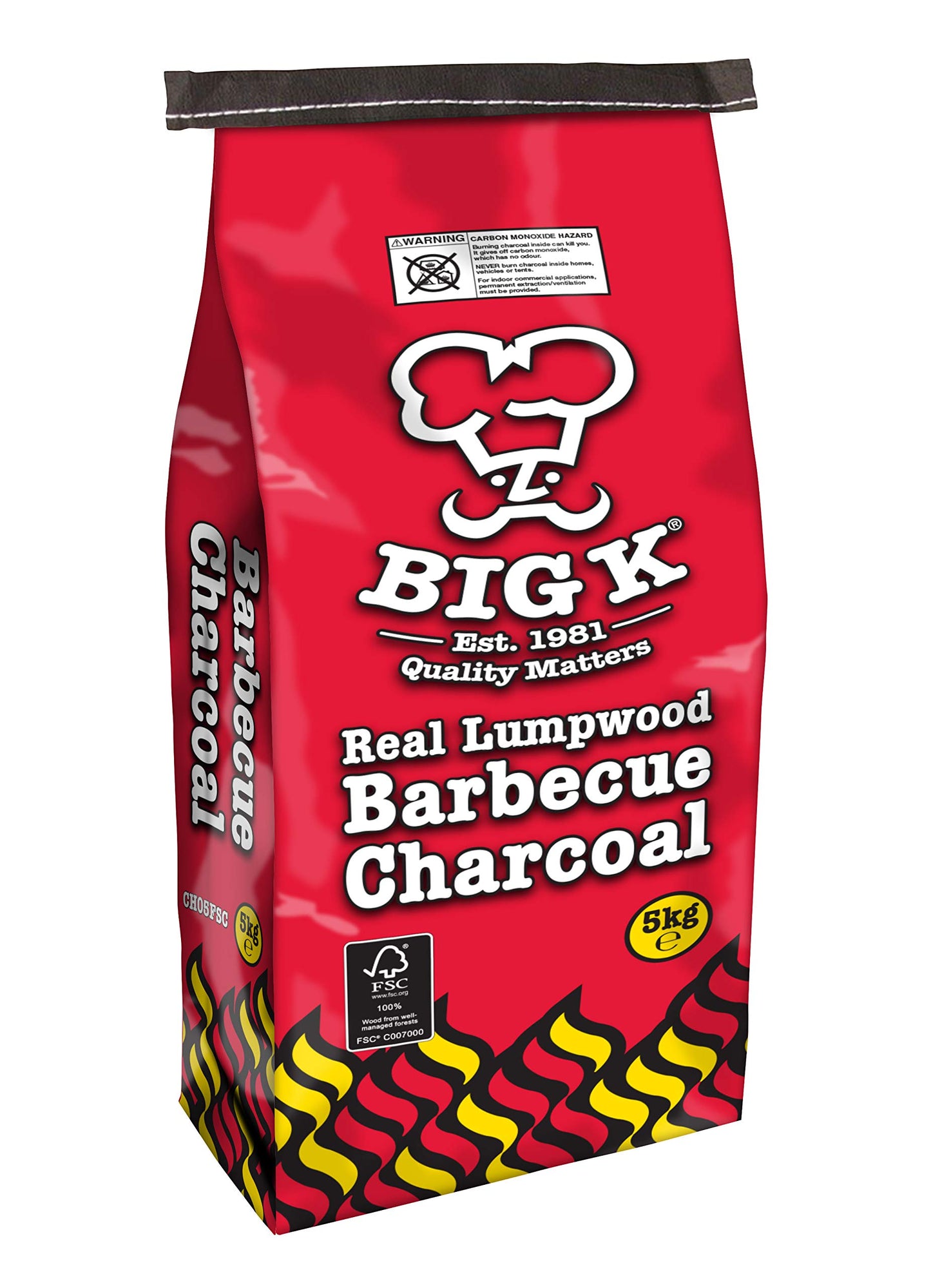 BIG K LUMPWOOD CHARCOAL 5KG