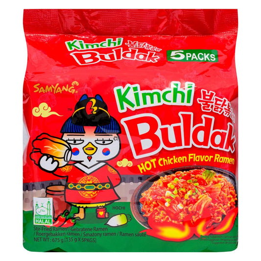 BULDAK KIMCHI HOT CHICKEN RAMEN 5PX140G