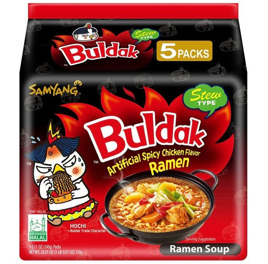 BULDAK HOT CHICKEN RAMEN SOUP STEW TYPE 5PX140G