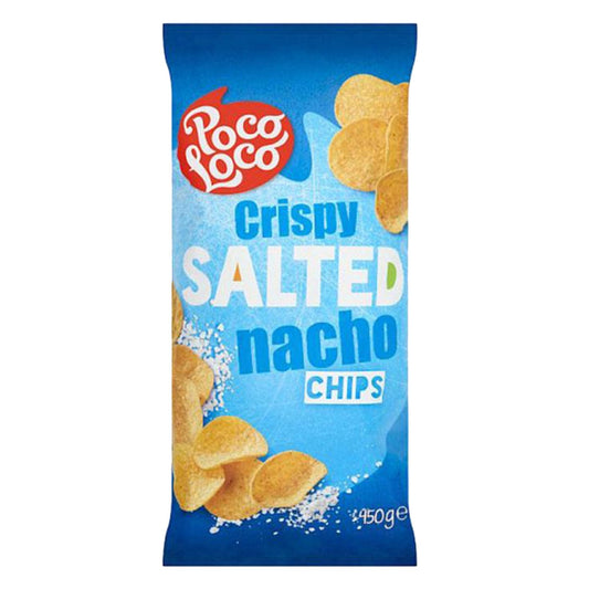 CT TORTILLA CHIPS LARGE SALTED NACHO CHIPS(D.BLUE) 12X450G