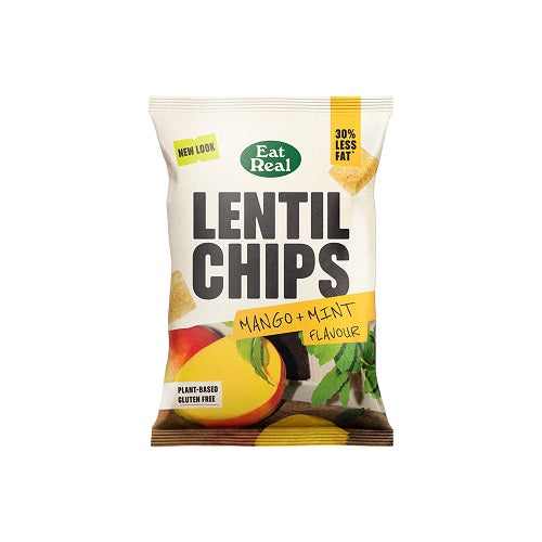 EAT REAL LENTIL CHIPS MANGO & MINT 10X95G