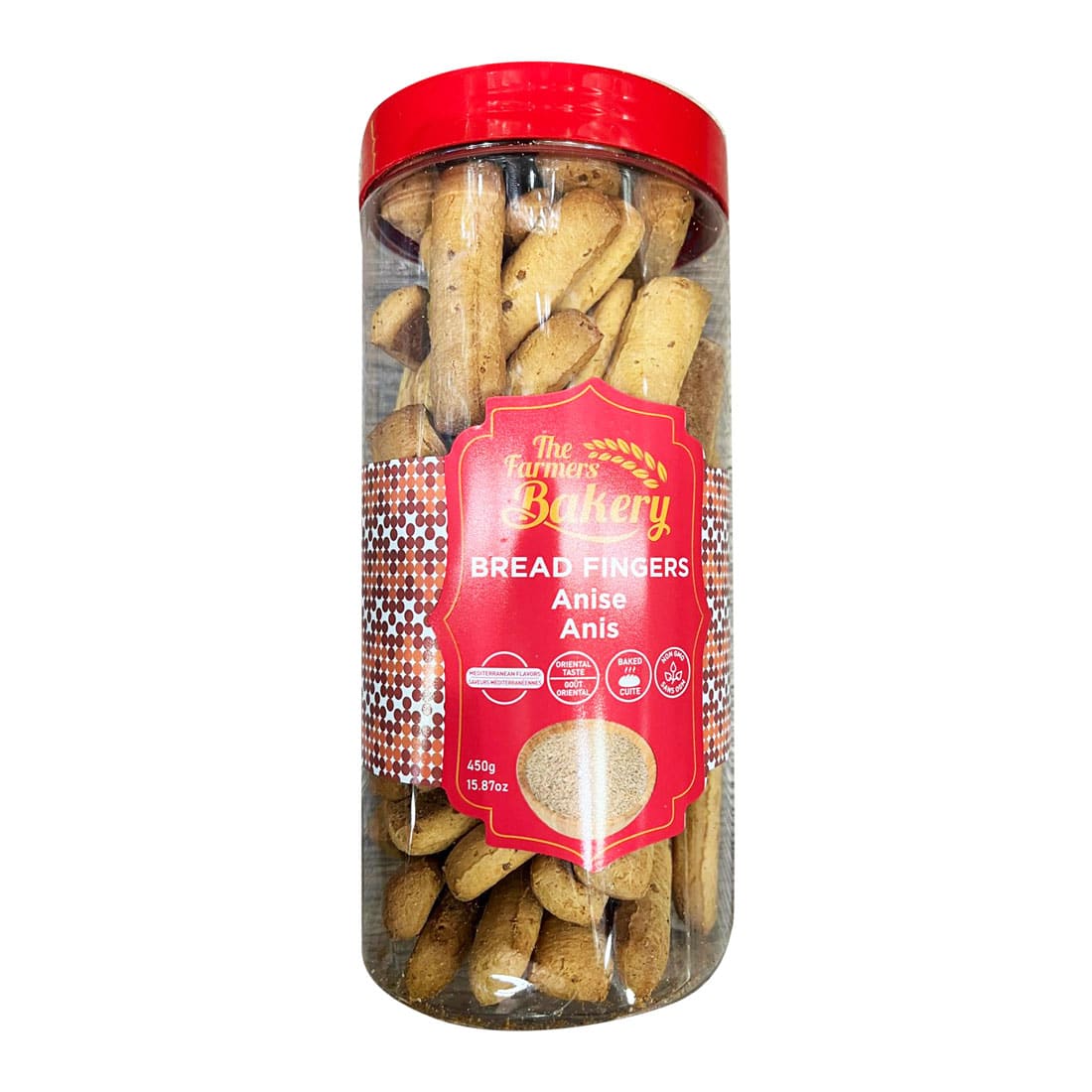 THE FARMERS BAKERY BREAD FINGERS ANISE 450G