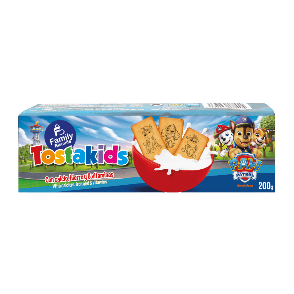 CK FAMILY BISCUITS TOSTAKIDS PAWPATROL 200G PM 1.49