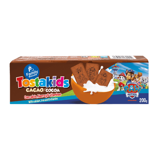 CK FAMILY BISCUITS TOSTAKIDS COCAO PAWPATROL 200G PM 1.49