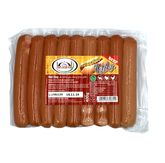 BM ISTANBUL HOTDOG (BEEF) SOSIS 400G PM 3.39 (12)