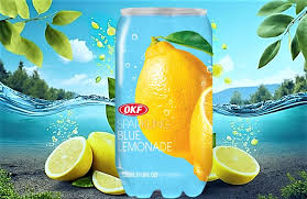 OKF SPARKLING BLUE LEMONADE 24X350ML