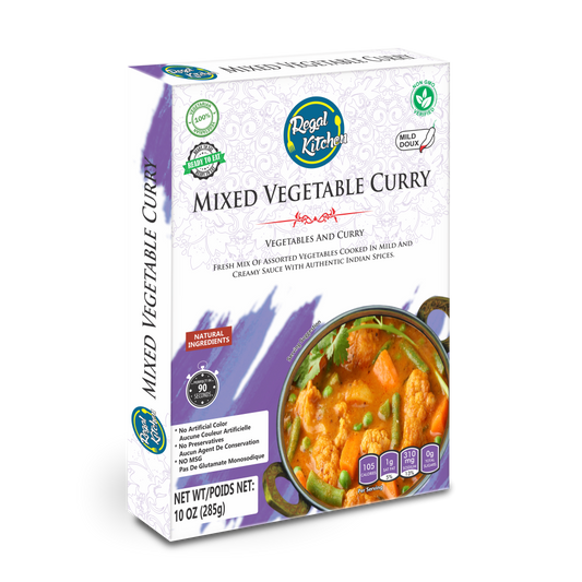 REGAL KITCHEN READY MEAL MIX VEGETABLE CURRY 285GX10