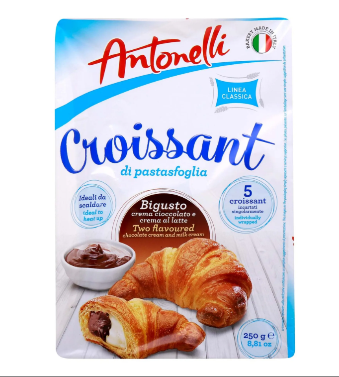 CK ANTONELLI CROISSANT CHOCO & MILK 8X250G  PM ?2.89