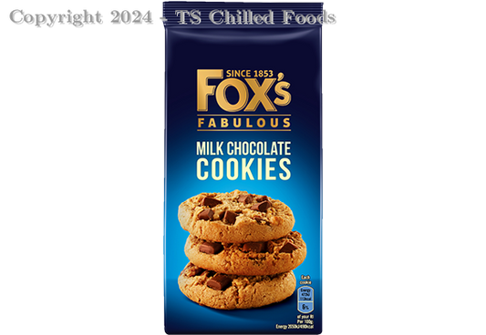 FOX FABULOUS MILK CHOCOLATE COOKIES 180g (8)