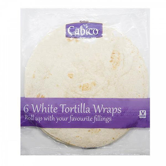 CABICO 6 TORTILLA WRAPS (WHITE)