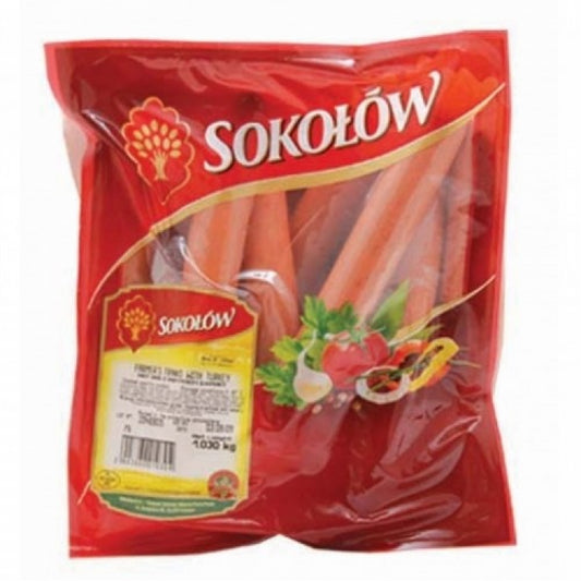 BM SOKOLOW FARMER FRANKS W/ TURKEY  (APPROX 1KG)PM 3.99