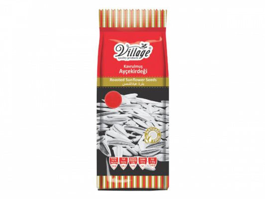 VILLAGE SALTED SUNFLOWER SEEDS 16X300G (RED)