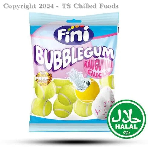 FINI TENNIS BALL BUBBLEGUM 12X75G