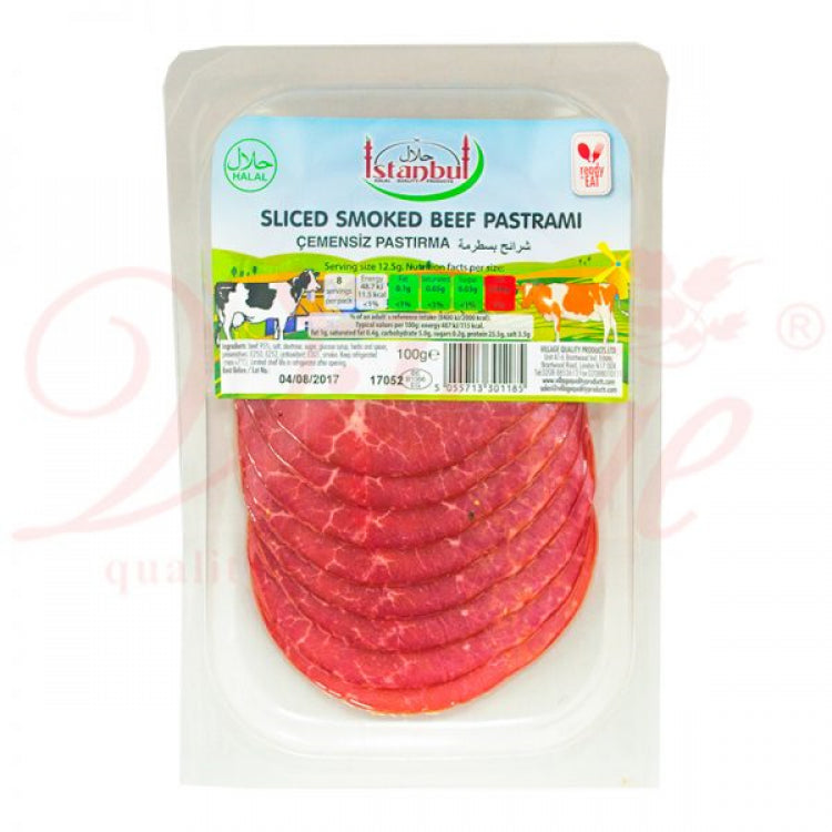 BM ISTANBUL SLICED SMOKED BEEF PASTRAMI 100G PM 4.19(10)