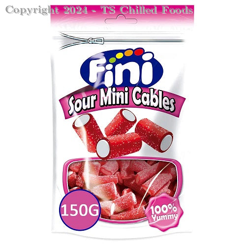 FINI STRAWBERRY SOUR MINI CABLES 16X150G