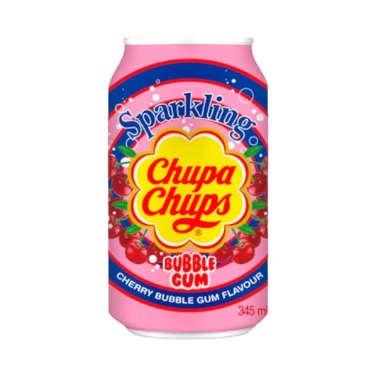CHUPA CHUPS DRINK CHERRY BUBBLE GUM 24X345ML