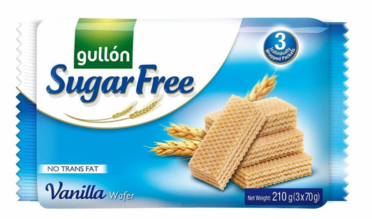 CK GULLON VANILLA  WAFER  SUGAR FREE 180G (12) PM ?1.99