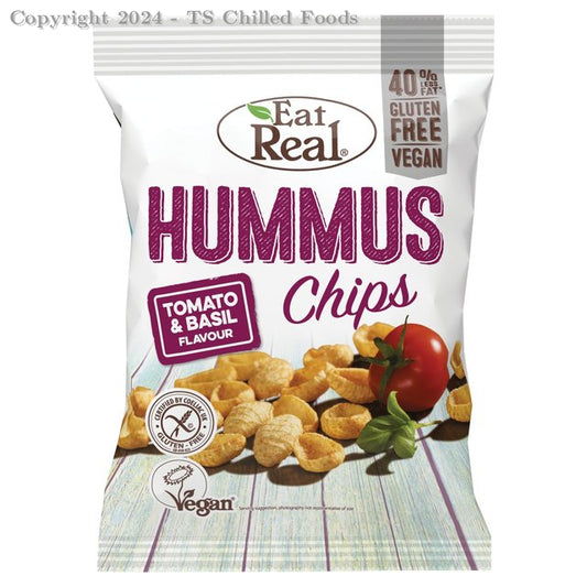 EAT REAL HUMMUS TOMATO & BASIL 10X110G