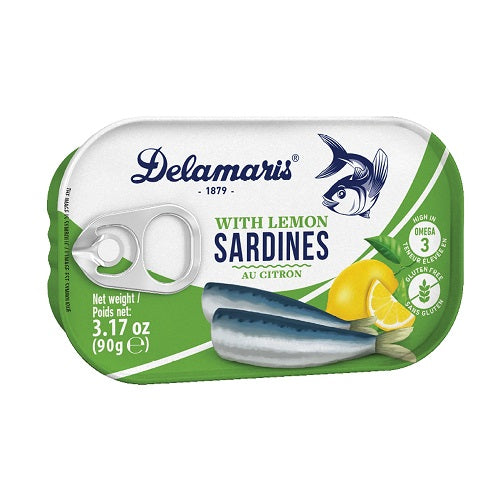 DELAMARIS SARDINES WITH LEMON 20X90G