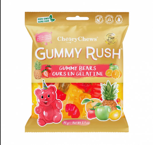 GUMMY RUSH GUMMY BEARS 12X90G (HALAL)