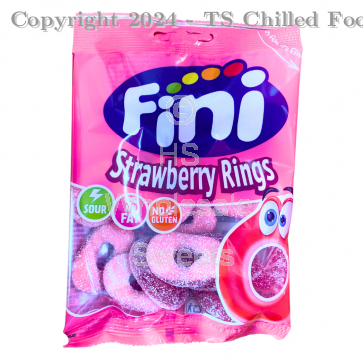 FINI STRAWBERRY RINGS 12x75gm (HALAL)