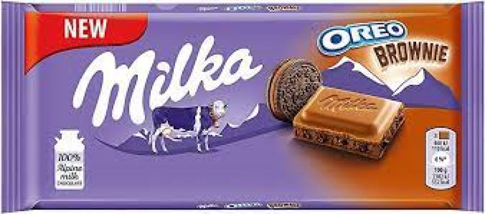 CK MILKA OREO BROWNIE CHOCOLATE100GX22