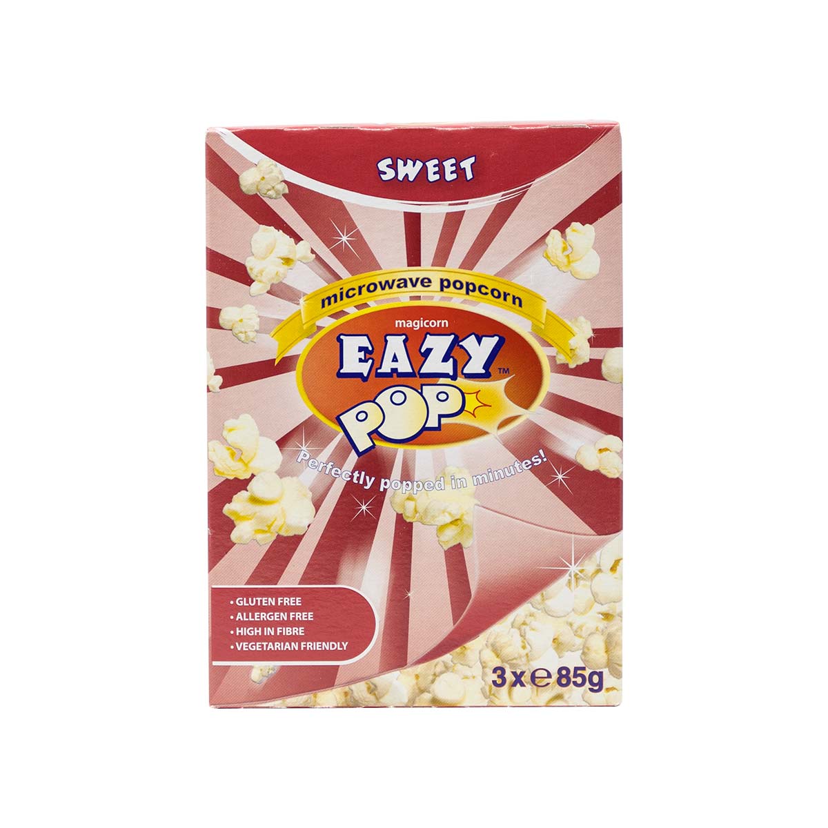 EAZY POPCORN SWEET & SALTED 16X3X85G