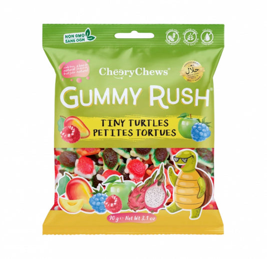 GUMMY RUSH TINY TURTLES 12X90G (HALAL)