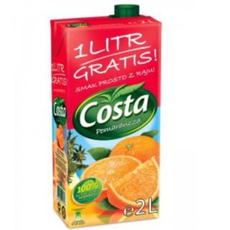 COSTA ORANGE JUICE 6X2L