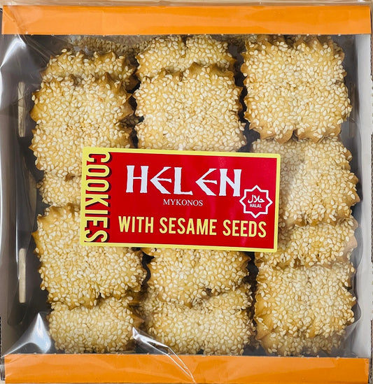 HELEN MYKONOS COOKES W/ SESAME SEEDS 400G