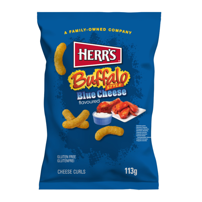 CK HERRS BUFFALO BLUE CHEESE CURLS 12X113G