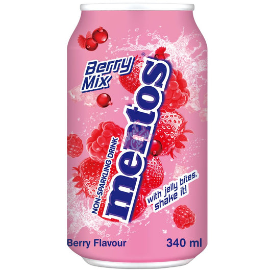 MENTOS DRINK BERRY MIX 24X340ML