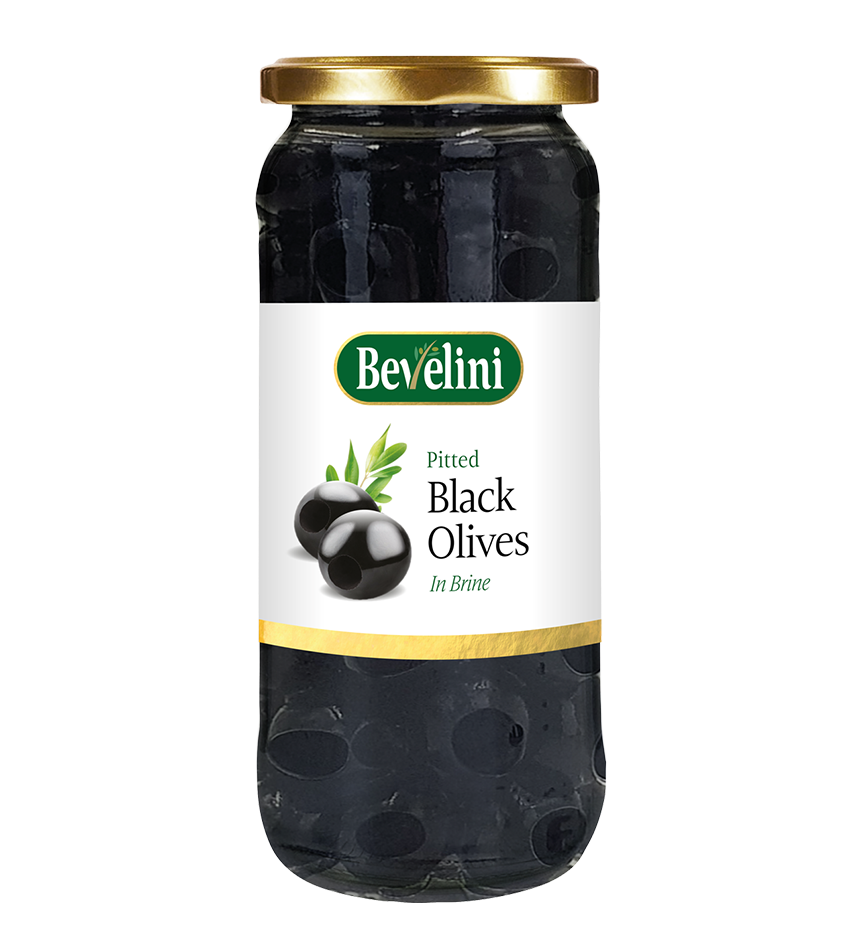 BEVELINI WHOLE BLACK OLIVE (GREEK) 6X365G